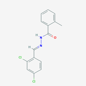 molecular formula C15H12Cl2N2O B5604094 N'-(2,4-dichlorobenzylidene)-2-methylbenzohydrazide 