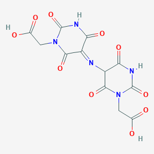2-[5-[[1-(Carboxymethyl)-2,4,6-trioxo-1,3-diazinan-5-ylidene]amino]-2,4,6-trioxo-1,3-diazinan-1-yl]acetic acid