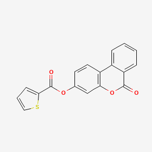 molecular formula C18H10O4S B5604153 6-oxo-6H-benzo[c]chromen-3-yl 2-thiophenecarboxylate 