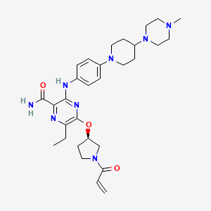 molecular formula CHNO B560425 那可替尼 CAS No. 1448232-80-1