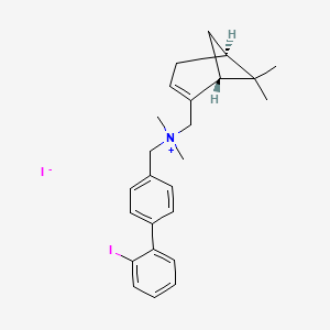 molecular formula C25H31I2N B560427 VUF11418 CAS No. 1414376-85-4