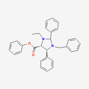 phenyl (4R,5R)-1-benzyl-3-ethyl-2,5-diphenylimidazolidine-4-carboxylate