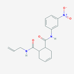 molecular formula C17H19N3O4 B5604369 N-allyl-N'-(3-nitrophenyl)-4-cyclohexene-1,2-dicarboxamide 