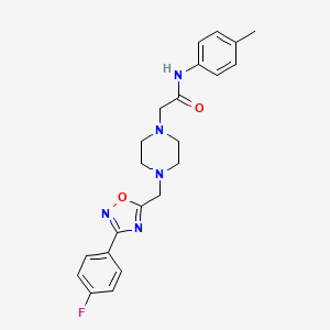 molecular formula C22H24FN5O2 B560437 T5975164 CAS No. 949860-27-9