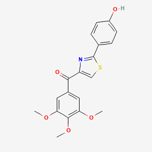 [2-(4-Hydroxyphenyl)thiazol-4-yl]-(3,4,5-trimethoxyphenyl)methanone