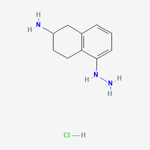 5-Hydrazinyl-1,2,3,4-tetrahydronaphthalen-2-amine;hydrochloride