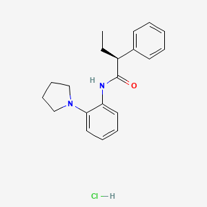 (S)-2-phenyl-N-(2-(pyrrolidin-1-yl)phenyl)butanamide