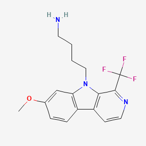 4-(7-Methoxy-1-(Trifluoromethyl)-9h-Pyrido[3,4-B]indol-9-Yl)butan-1-Amine
