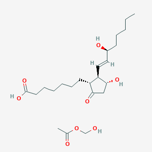 7-[(1R,2R,3R)-3-Hydroxy-2-[(E,3S)-3-hydroxyoct-1-enyl]-5-oxocyclopentyl]heptanoic acid;hydroxymethyl acetate