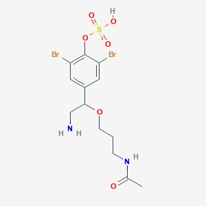 molecular formula C13H18Br2N2O6S B560484 Ianthellamide A CAS No. 1374875-85-0