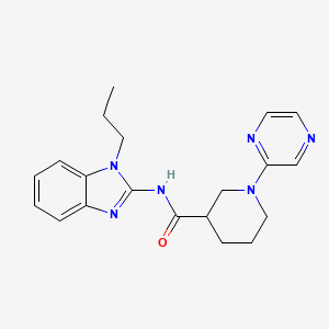 N-(1-propyl-1H-1,3-benzodiazol-2-yl)-1-(pyrazin-2-yl)piperidine-3-carboxamide