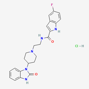 molecular formula C23H25ClFN5O2 B560495 FIPI hydrochloride CAS No. 1781834-93-2