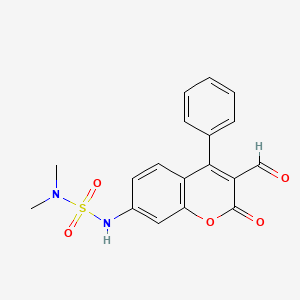 molecular formula C18H16N2O5S B560497 Exosensor 517 CAS No. 1450623-29-6
