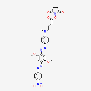 molecular formula C29H29N7O8 B560507 Bhq-2-succinimide ester CAS No. 916753-62-3