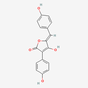molecular formula C17H12O5 B560513 Aspulvinone E CAS No. 49637-60-7