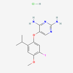 molecular formula C14H18ClIN4O2 B560516 AF-353 hydrochloride CAS No. 927887-18-1