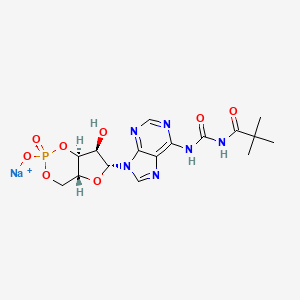 molecular formula C16H20N6NaO8P B560519 6-MBC-cAMP CAS No. 84433-46-5