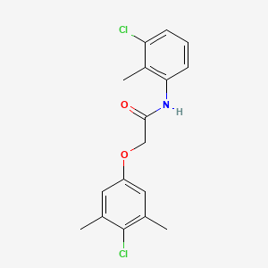 molecular formula C17H17Cl2NO2 B5605197 N-(3-CHLORO-2-METHYLPHENYL)-2-(4-CHLORO-3,5-DIMETHYLPHENOXY)ACETAMIDE 