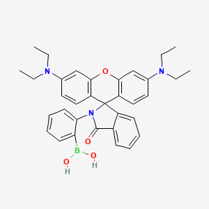molecular formula C₃₄H₃₆BN₃O₄ B560525 ATP-Red 1 CAS No. 1847485-97-5