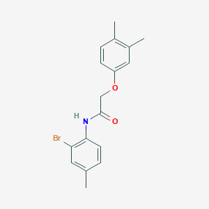 molecular formula C17H18BrNO2 B5605265 N-(2-bromo-4-methylphenyl)-2-(3,4-dimethylphenoxy)acetamide 