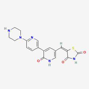 molecular formula C₁₈H₁₇N₅O₃S B560527 Protein kinase inhibitors 1 CAS No. 1365986-44-2