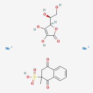 molecular formula C17H18Na2O11S B560541 Vitamin CK3 