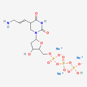 molecular formula C12H19N3Na3O14P3 B560547 AA-dUTP sodium salt 