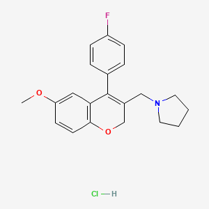 molecular formula C21H23ClFNO2 B560554 AX-024 hydrochloride 
