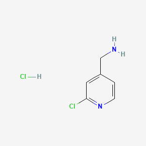 molecular formula C₆H₈Cl₂N₂ B560557 (2-Chloropyridin-4-yl)methanamine hydrochloride CAS No. 916210-98-5