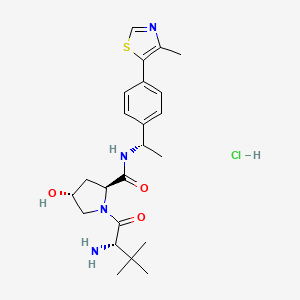 molecular formula C₂₃H₃₃ClN₄O₃S B560564 E3 ligase Ligand 1 CAS No. 1948273-03-7