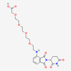 molecular formula C23H29N3O10 B560566 Pomalidomide-PEG4-C-COOH 