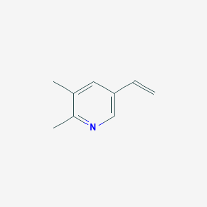 molecular formula C9H11N B056057 5-ethenyl-2,3-dimethylpyridine CAS No. 113989-09-6