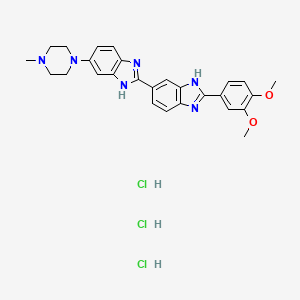 molecular formula C27H31Cl3N6O2 B560570 DMA trihydrochloride 