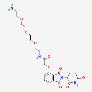 molecular formula C₂₃H₃₀N₄O₉ B560577 E3 Ligase Ligand-Linker Conjugates 21 CAS No. 1957236-20-2