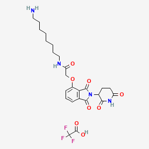 molecular formula C₂₅H₃₁F₃N₄O₈ B560580 E3 ligase Ligand-Linker Conjugates 17 CAS No. 1950635-16-1