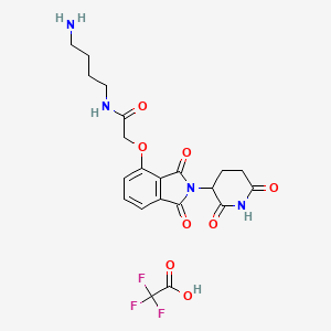 molecular formula C₂₁H₂₃F₃N₄O₈ B560581 E3 ligase Ligand-Linker Conjugates 16 CAS No. 1799711-25-3