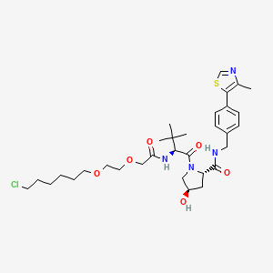 molecular formula C₃₂H₄₇ClN₄O₆S B560584 E3 ligase Ligand-Linker Conjugates 10 CAS No. 1835705-57-1