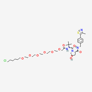 molecular formula C₄₀H₆₃ClN₄O₁₀S B560585 E3 ligase Ligand-Linker Conjugates 9 CAS No. 1835705-59-3