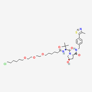 molecular formula C₃₈H₅₉ClN₄O₇S B560586 E3 ligase Ligand-Linker Conjugates 8 CAS No. 1835705-55-9