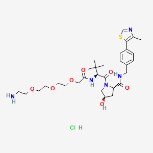 molecular formula C₃₀H₄₆ClN₅O₇S B560588 E3 ligase Ligand-Linker Conjugates 5 CAS No. 2097971-11-2