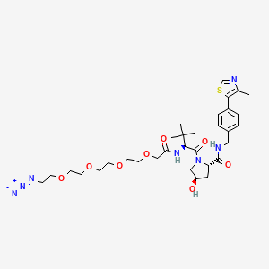 molecular formula C₃₂H₄₇N₇O₈S B560589 E3 ligase Ligand-Linker Conjugates 4 CAS No. 1797406-81-5