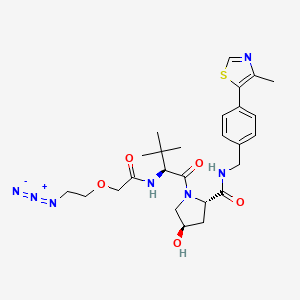 molecular formula C₂₆H₃₅N₇O₅S B560590 E3 ligase Ligand-Linker Conjugates 3 CAS No. 2101200-09-1