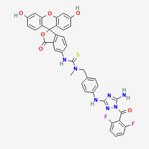 molecular formula C₃₈H₂₇F₂N₇O₆S B560593 JAK2 JH2 Tracer CAS No. 2101955-00-2