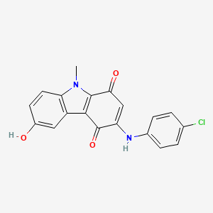 molecular formula C19H13ClN2O3 B560594 Antifungal agent 1 