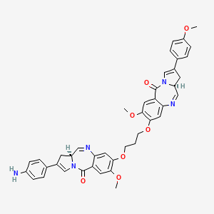 molecular formula C₄₂H₃₉N₅O₇ B560600 PBD dimer CAS No. 1222490-34-7