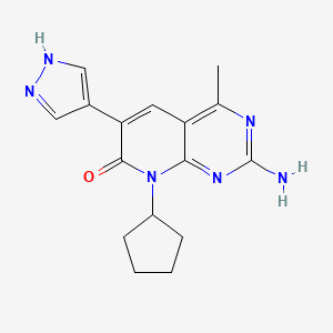 molecular formula C₁₆H₁₈N₆O B560606 PI3Kalpha/mTOR-IN-1 CAS No. 1013098-90-2