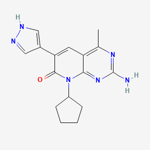 2-Amino-8-Cyclopentyl-4-Methyl-6-(1h-Pyrazol-4-Yl)pyrido[2,3-D]pyrimidin-7(8h)-One