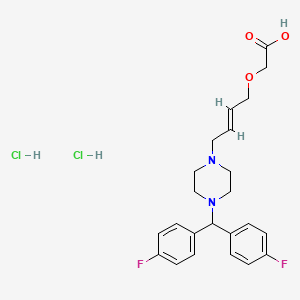 molecular formula C23H28Cl2F2N2O3 B560623 SUN 1334H CAS No. 607736-84-5