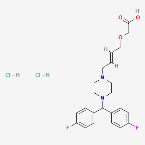 {4-[4-[Bis-(4-fluorophenyl)methyl]piperazin-1-yl]-(E)-but-2-enyloxy}acetic acid dihydrochloride