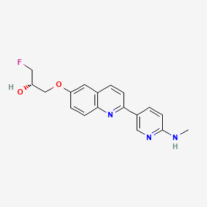 molecular formula C18H18FN3O2 B560637 THK5351 CAS No. 1707147-26-9